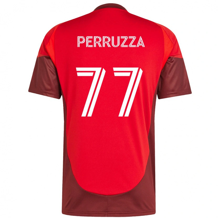 Danxen Niño Camiseta Jordan Perruzza #77 Rojo Blanco 1ª Equipación 2025/26 La Camisa
