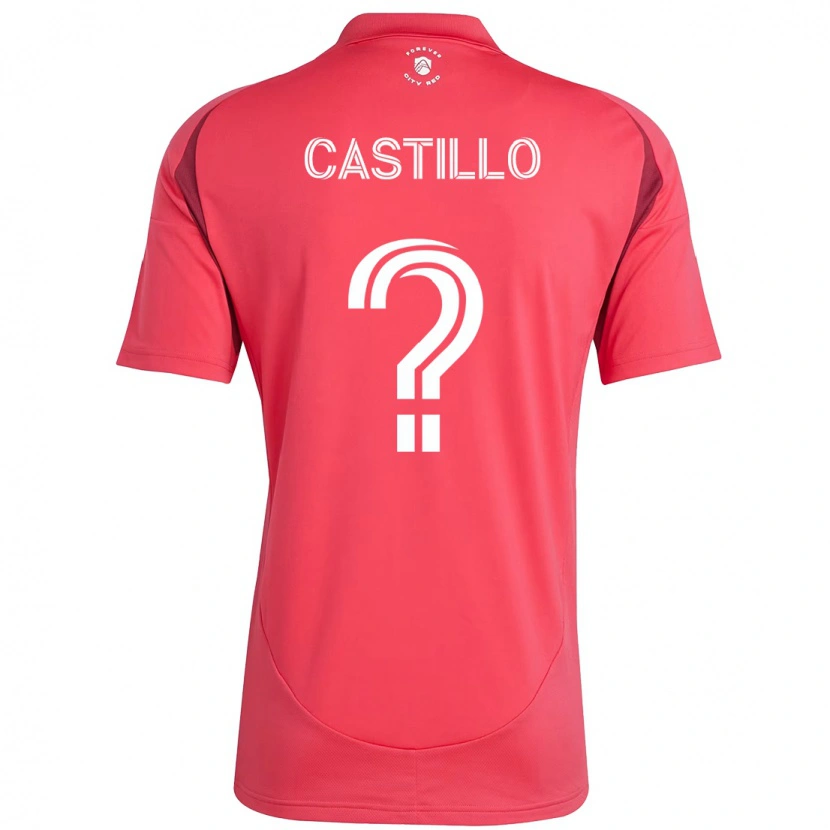 Danxen Niño Camiseta Jayson Castillo #0 Magenta Blanco 1ª Equipación 2025/26 La Camisa