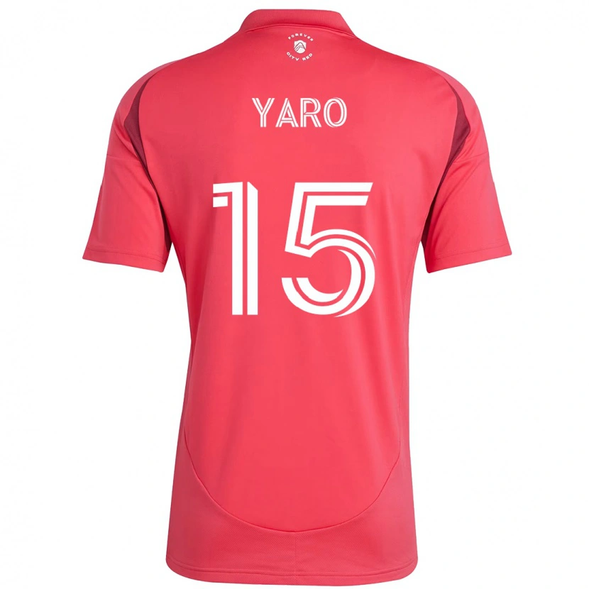 Danxen Niño Camiseta Joshua Yaro #15 Blanco Magenta 1ª Equipación 2025/26 La Camisa