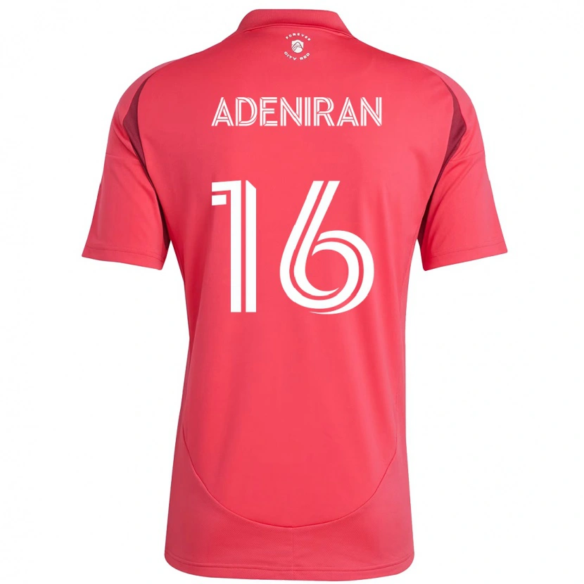 Danxen Niño Camiseta Samuel Adeniran #16 Blanco Magenta 1ª Equipación 2025/26 La Camisa