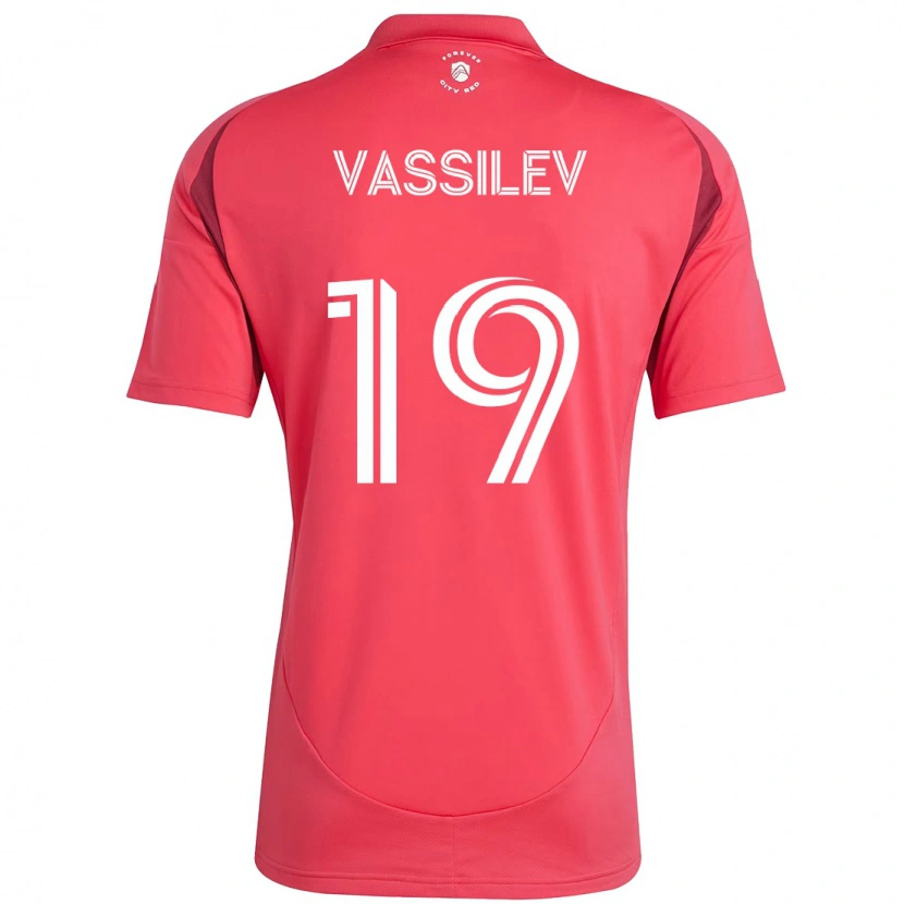 Danxen Niño Camiseta Indiana Vassilev #19 Blanco Magenta 1ª Equipación 2025/26 La Camisa