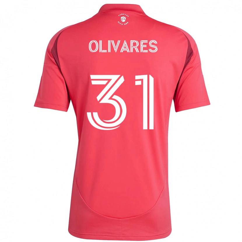 Danxen Niño Camiseta Christian Olivares #31 Blanco Magenta 1ª Equipación 2025/26 La Camisa