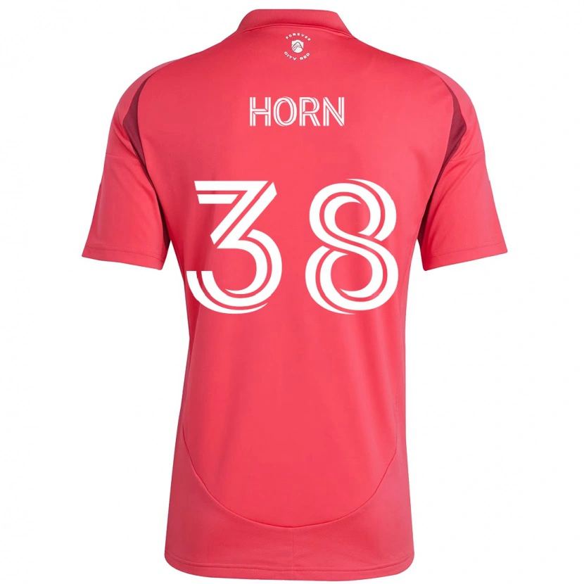 Danxen Niño Camiseta Jannes Horn #38 Blanco Magenta 1ª Equipación 2025/26 La Camisa