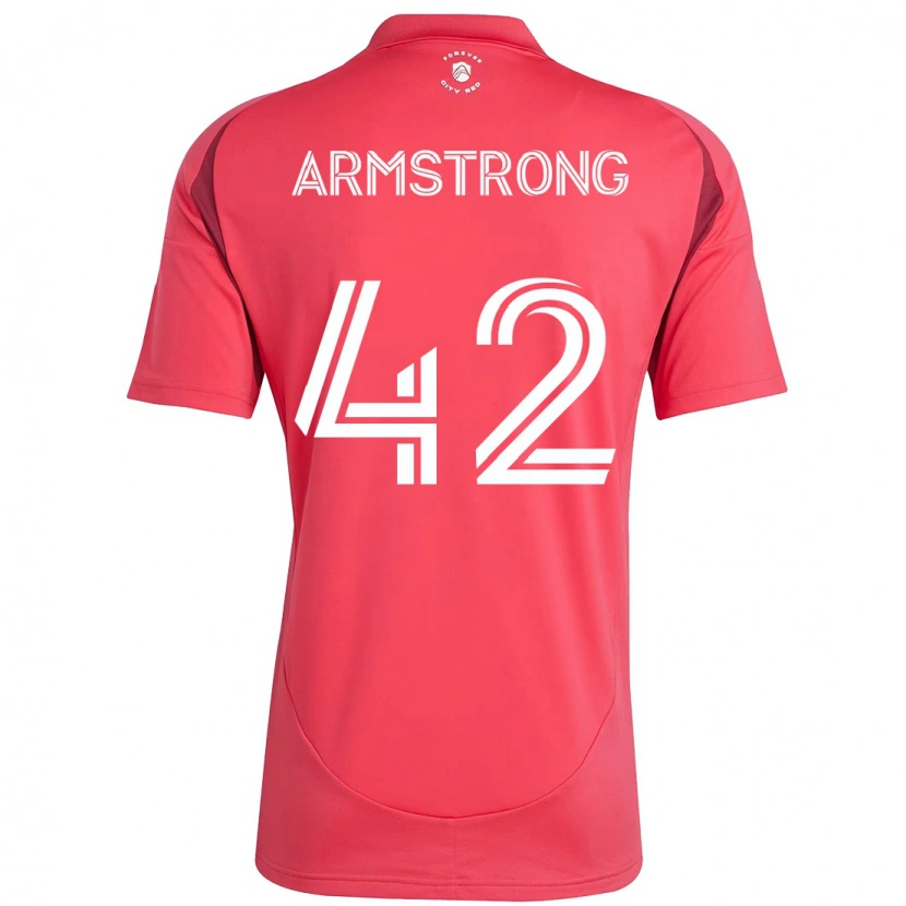 Danxen Niño Camiseta Ezra Armstrong #42 Blanco Magenta 1ª Equipación 2025/26 La Camisa