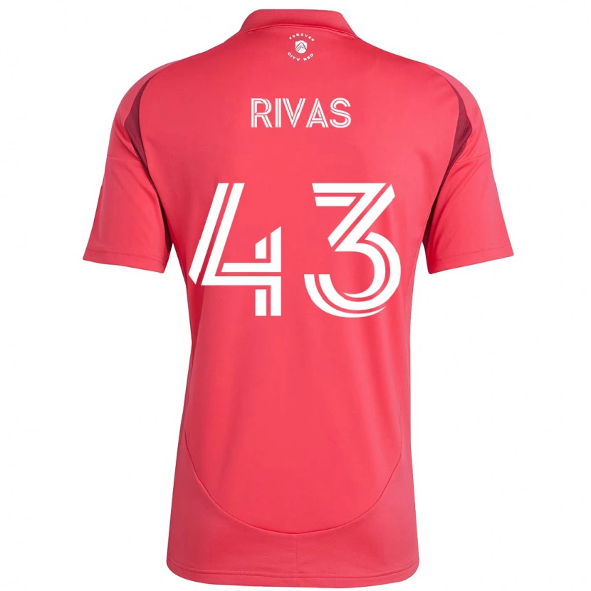 Danxen Niño Camiseta Sergio Rivas #43 Blanco Magenta 1ª Equipación 2025/26 La Camisa