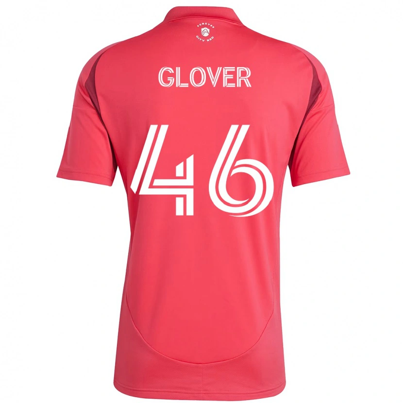 Danxen Niño Camiseta Caden Glover #46 Blanco Magenta 1ª Equipación 2025/26 La Camisa