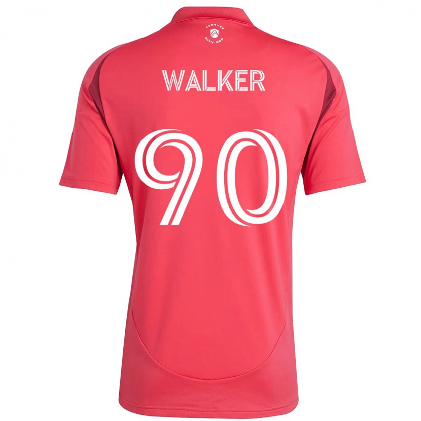 Danxen Niño Camiseta Eric Walker #90 Blanco Magenta 1ª Equipación 2025/26 La Camisa