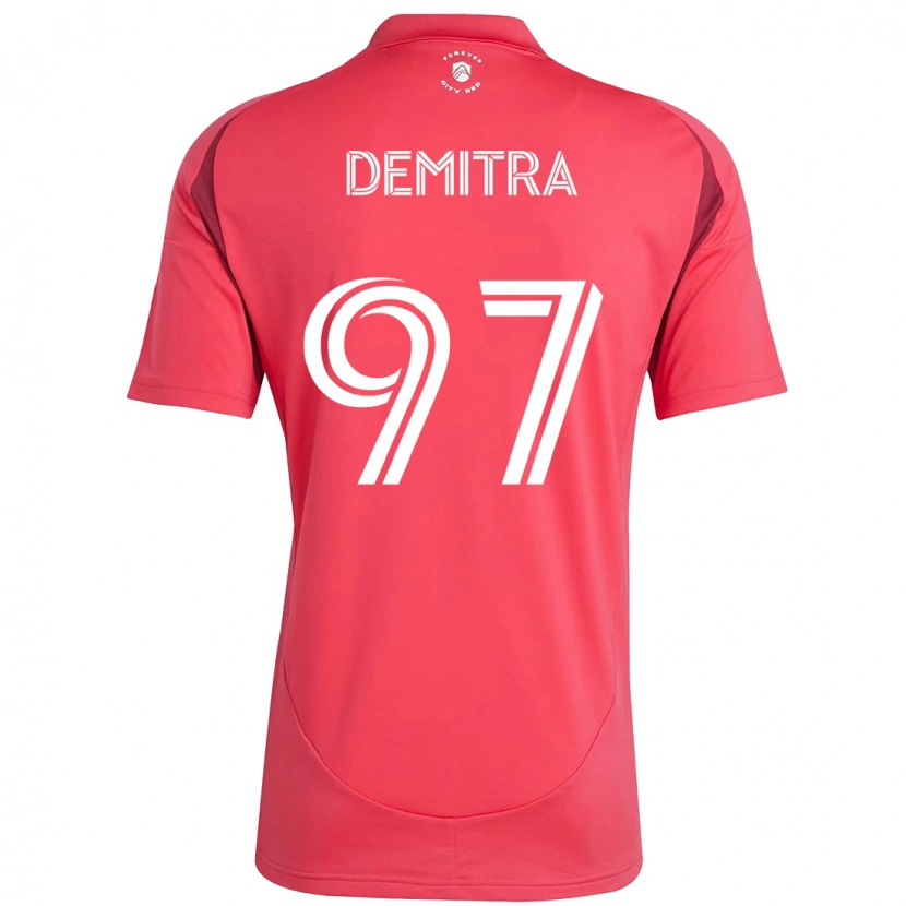 Danxen Niño Camiseta Lucas Demitra #97 Blanco Magenta 1ª Equipación 2025/26 La Camisa