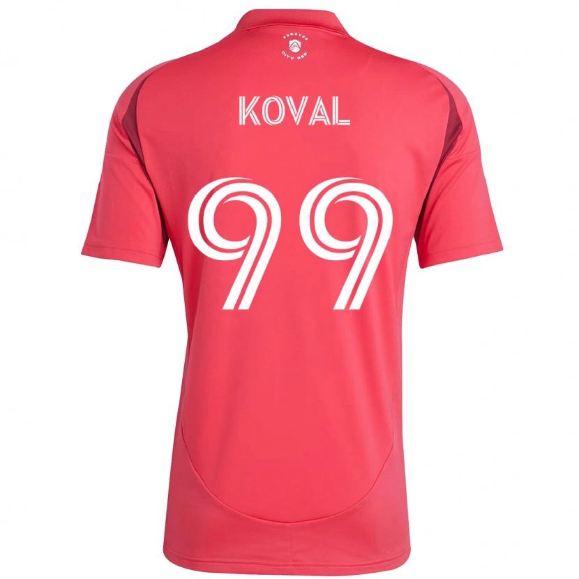 Danxen Niño Camiseta Stanislav Koval #99 Blanco Magenta 1ª Equipación 2025/26 La Camisa