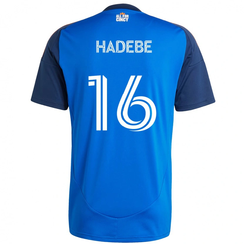 Danxen Niño Camiseta Teenage Hadebe #16 Blanco Azul Naranja 1ª Equipación 2025/26 La Camisa