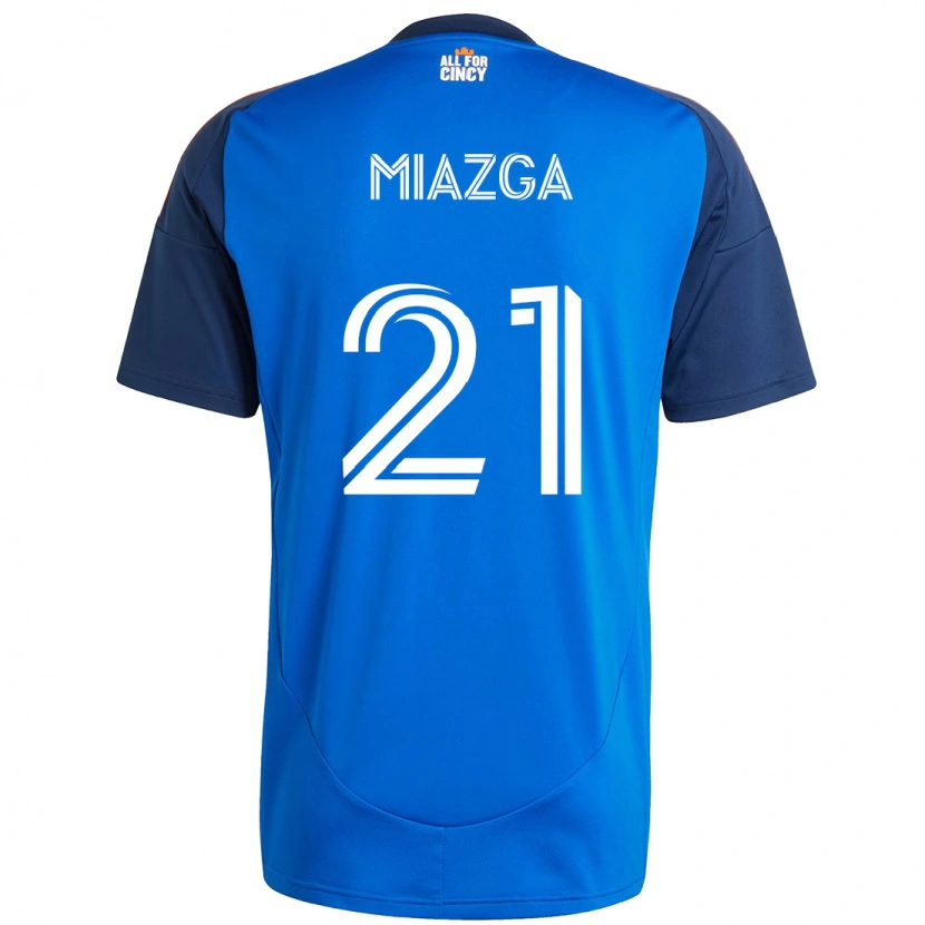 Danxen Niño Camiseta Matt Miazga #21 Blanco Azul Naranja 1ª Equipación 2025/26 La Camisa