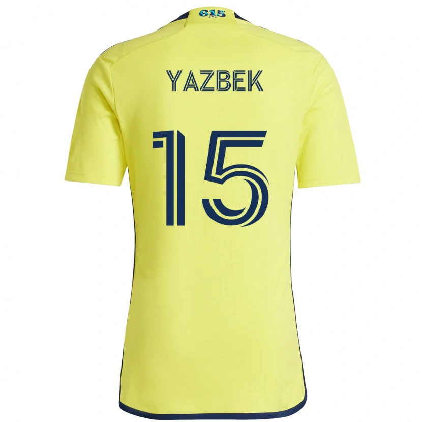 Danxen Niño Camiseta Patrick Yazbek #15 Azul Marino Amarillo 1ª Equipación 2025/26 La Camisa