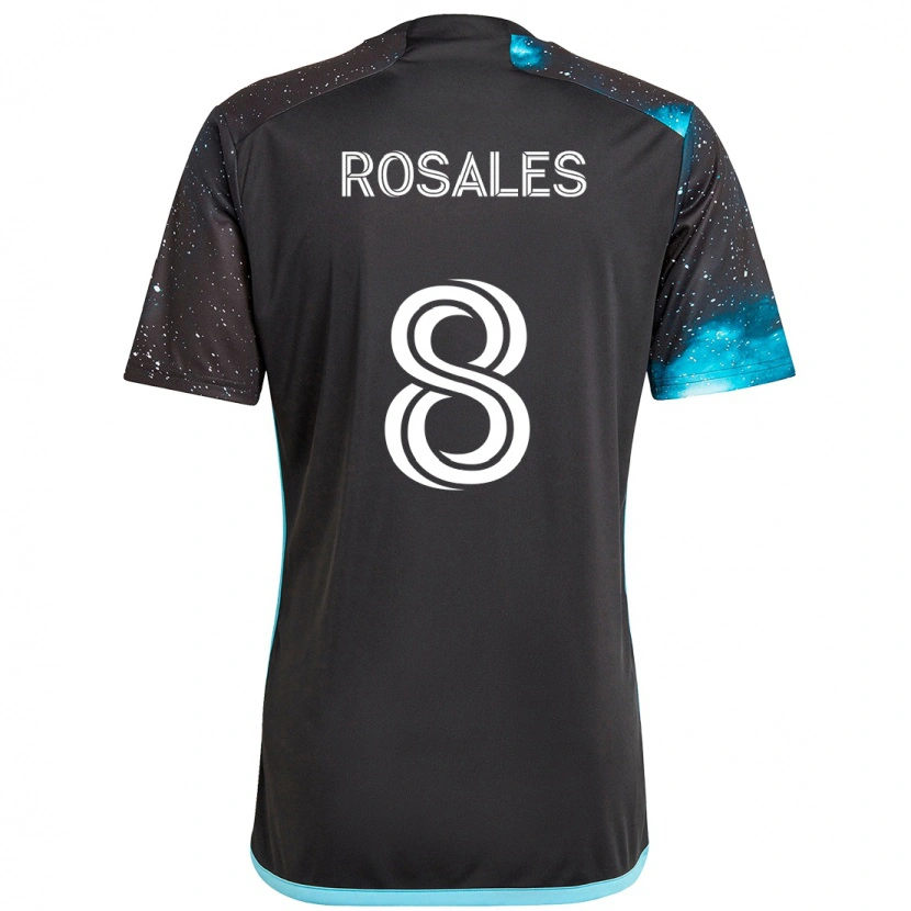 Danxen Niño Camiseta Joseph Rosales #8 Azul Celeste 1ª Equipación 2025/26 La Camisa