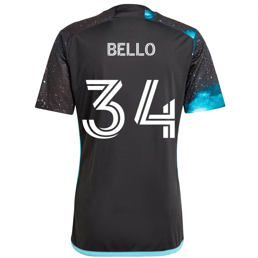 Danxen Niño Camiseta Zaydan Bello #34 Azul Celeste 1ª Equipación 2025/26 La Camisa