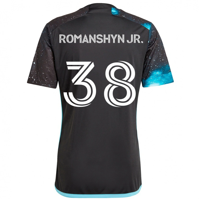 Danxen Niño Camiseta Kage Romanshyn Jr. #38 Azul Celeste 1ª Equipación 2025/26 La Camisa