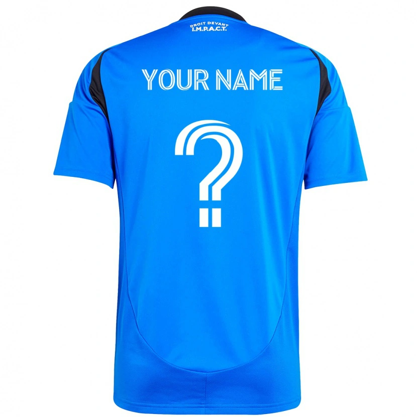 Danxen Niño Camiseta Su Nombre #0 Azul Oscuro Negro 1ª Equipación 2025/26 La Camisa