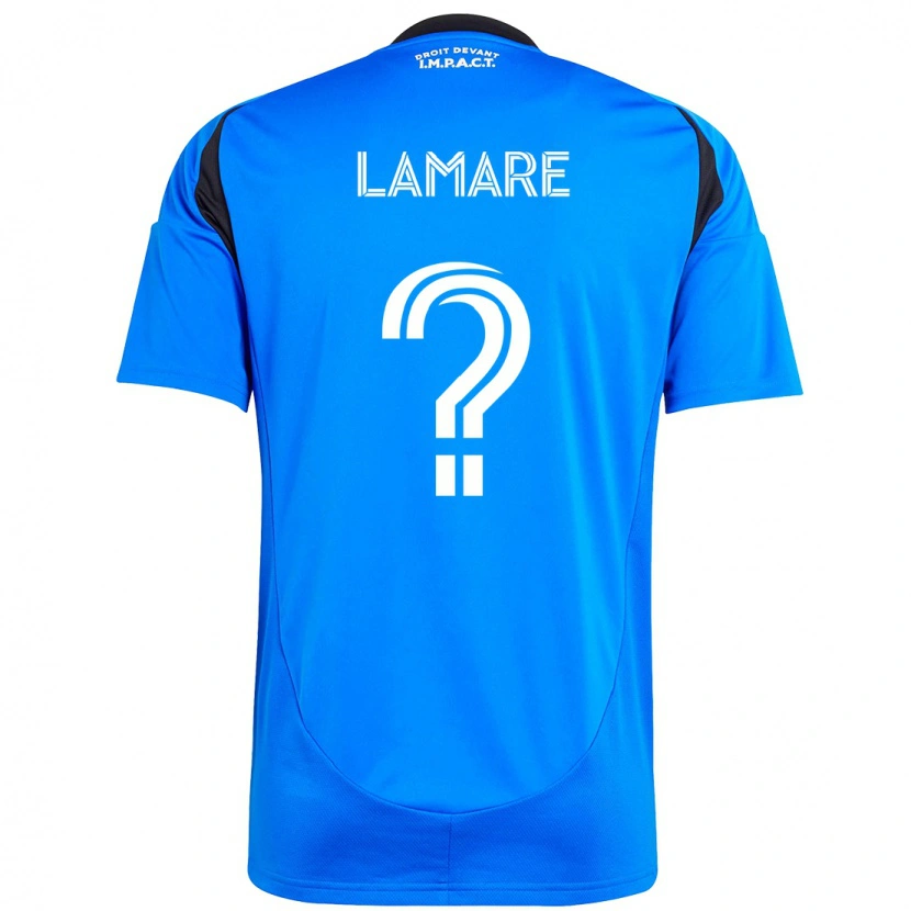 Danxen Niño Camiseta Samuel Lamare #0 Azul Oscuro Negro 1ª Equipación 2025/26 La Camisa