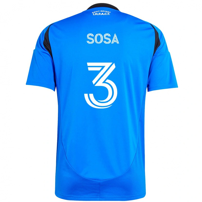 Danxen Niño Camiseta Joaquín Sosa #3 Azul Oscuro Negro 1ª Equipación 2025/26 La Camisa