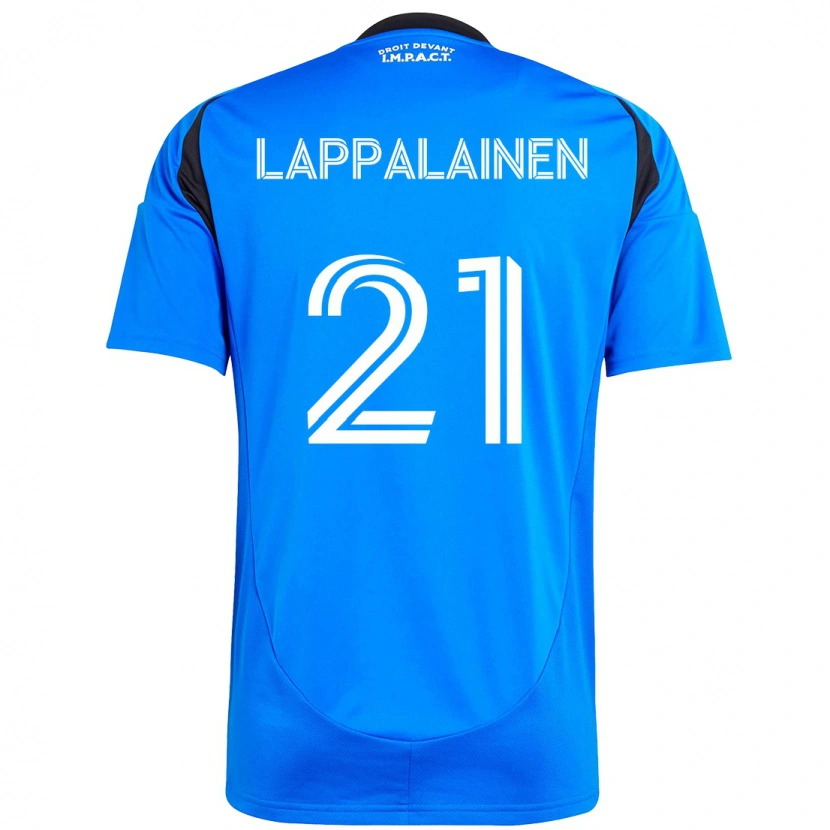 Danxen Niño Camiseta Lassi Lappalainen #21 Azul Oscuro Negro 1ª Equipación 2025/26 La Camisa