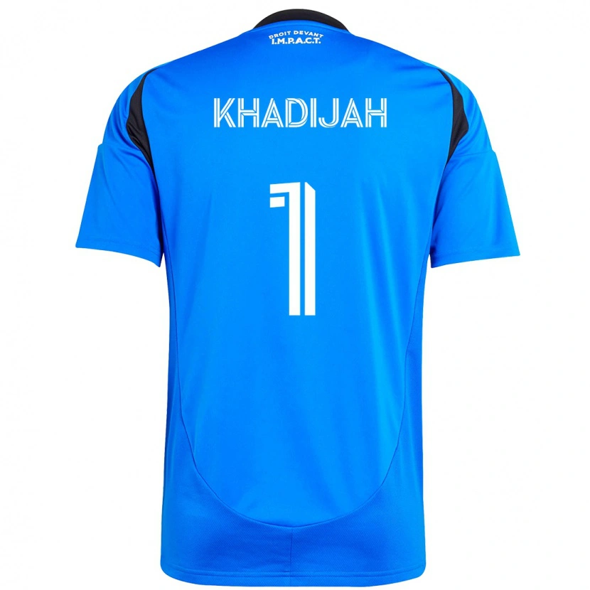 Danxen Niño Camiseta Cissé Khadijah #1 Azul Oscuro Negro 1ª Equipación 2025/26 La Camisa