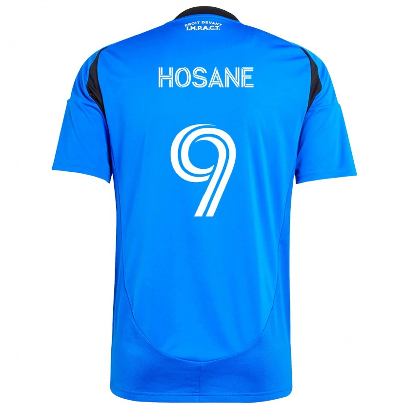 Danxen Niño Camiseta Soukou Hosane #9 Azul Oscuro Negro 1ª Equipación 2025/26 La Camisa