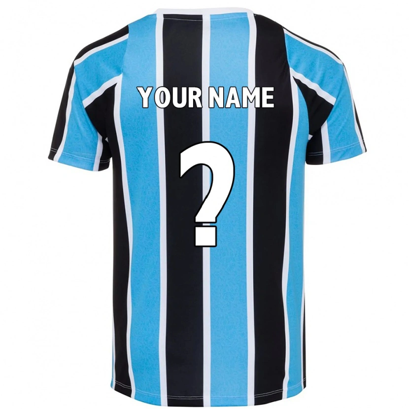 Danxen Niño Camiseta Su Nombre #0 Blanco Azul 1ª Equipación 2025/26 La Camisa