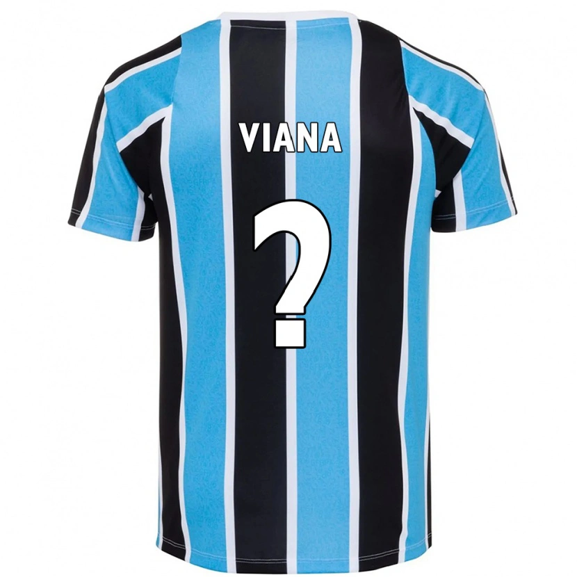 Danxen Niño Camiseta Arthur Viana #0 Blanco Azul 1ª Equipación 2025/26 La Camisa