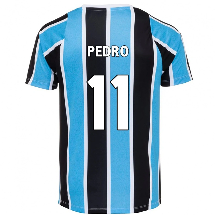 Danxen Niño Camiseta João Pedro #11 Blanco Azul 1ª Equipación 2025/26 La Camisa