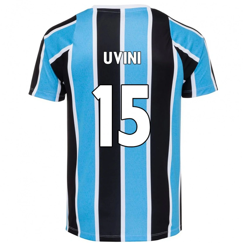 Danxen Niño Camiseta Bruno Uvini #15 Azul Negro Blanco 1ª Equipación 2025/26 La Camisa
