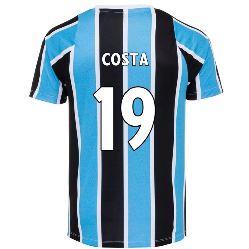 Danxen Niño Camiseta Diego Costa #19 Azul Negro Blanco 1ª Equipación 2025/26 La Camisa