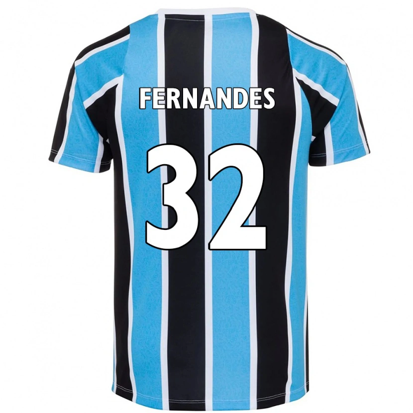 Danxen Niño Camiseta Nathan Fernandes #32 Blanco Azul 1ª Equipación 2025/26 La Camisa