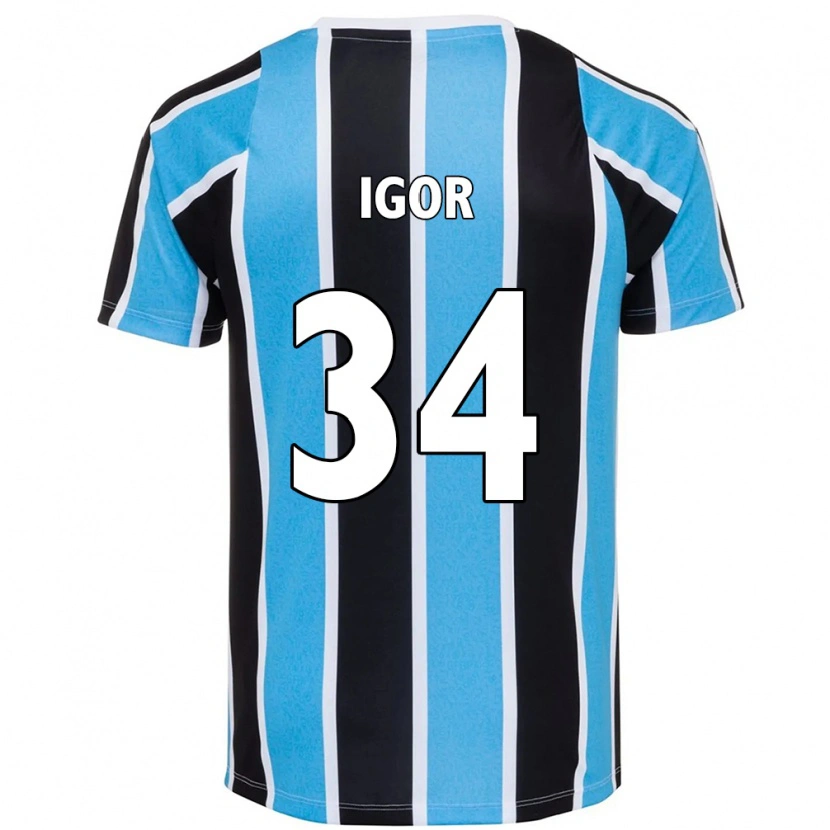 Danxen Niño Camiseta Igor Serrote #34 Azul Negro Blanco 1ª Equipación 2025/26 La Camisa