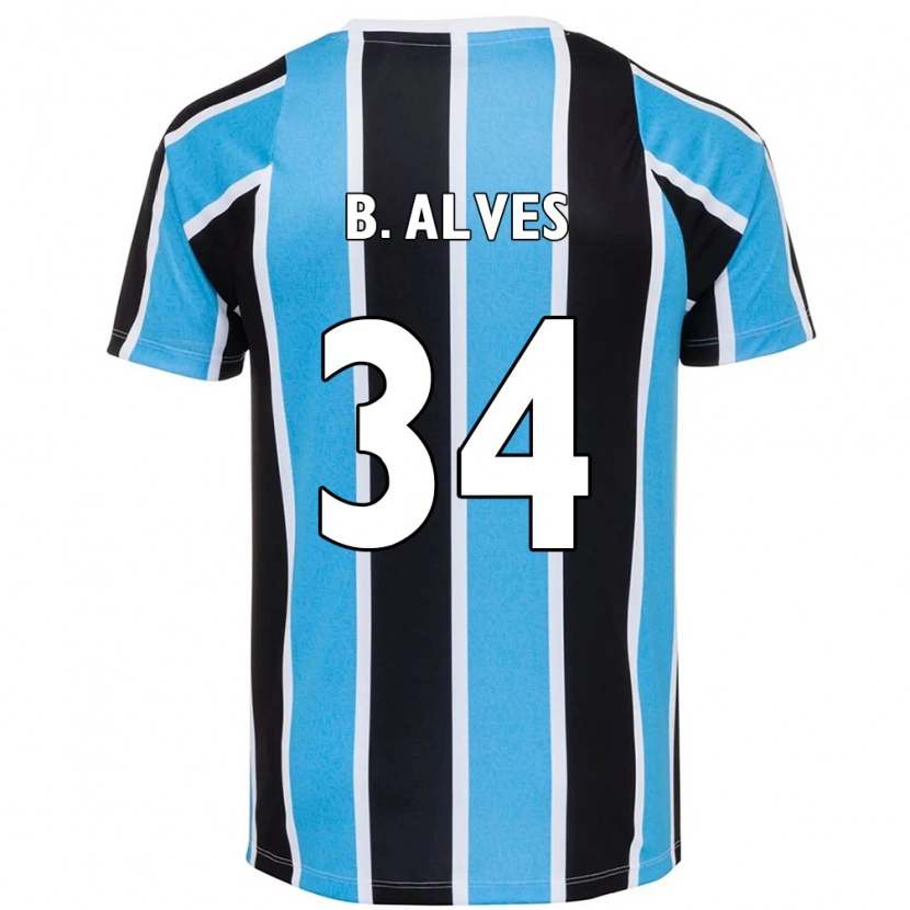 Danxen Niño Camiseta Bruno Alves #34 Blanco Azul 1ª Equipación 2025/26 La Camisa