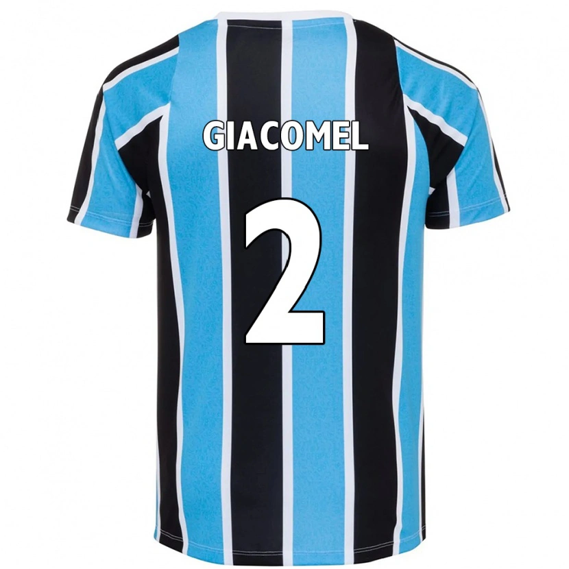 Danxen Niño Camiseta Laís Giacomel #2 Azul Negro Blanco 1ª Equipación 2025/26 La Camisa