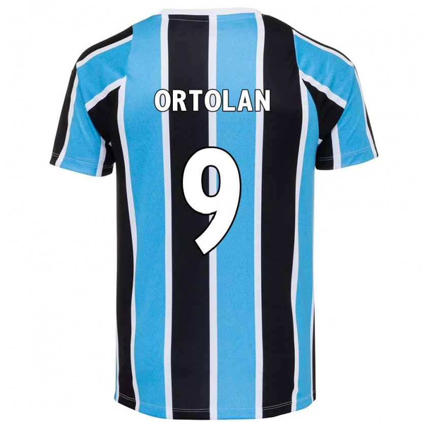 Danxen Niño Camiseta Dani Ortolan #9 Blanco Azul 1ª Equipación 2025/26 La Camisa