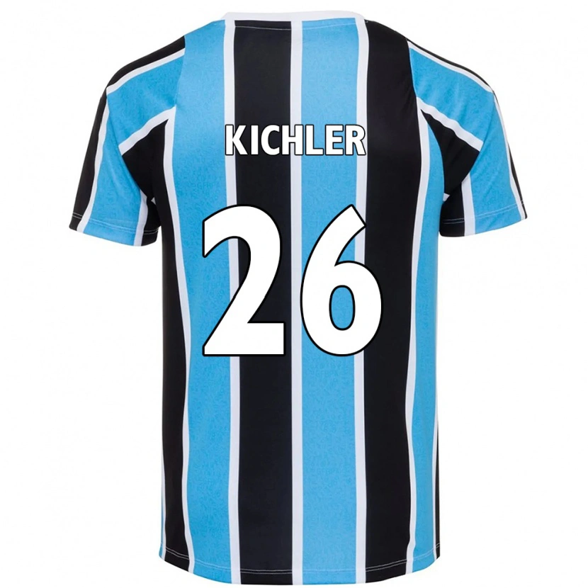 Danxen Niño Camiseta Paola Kichler #26 Azul Negro Blanco 1ª Equipación 2025/26 La Camisa