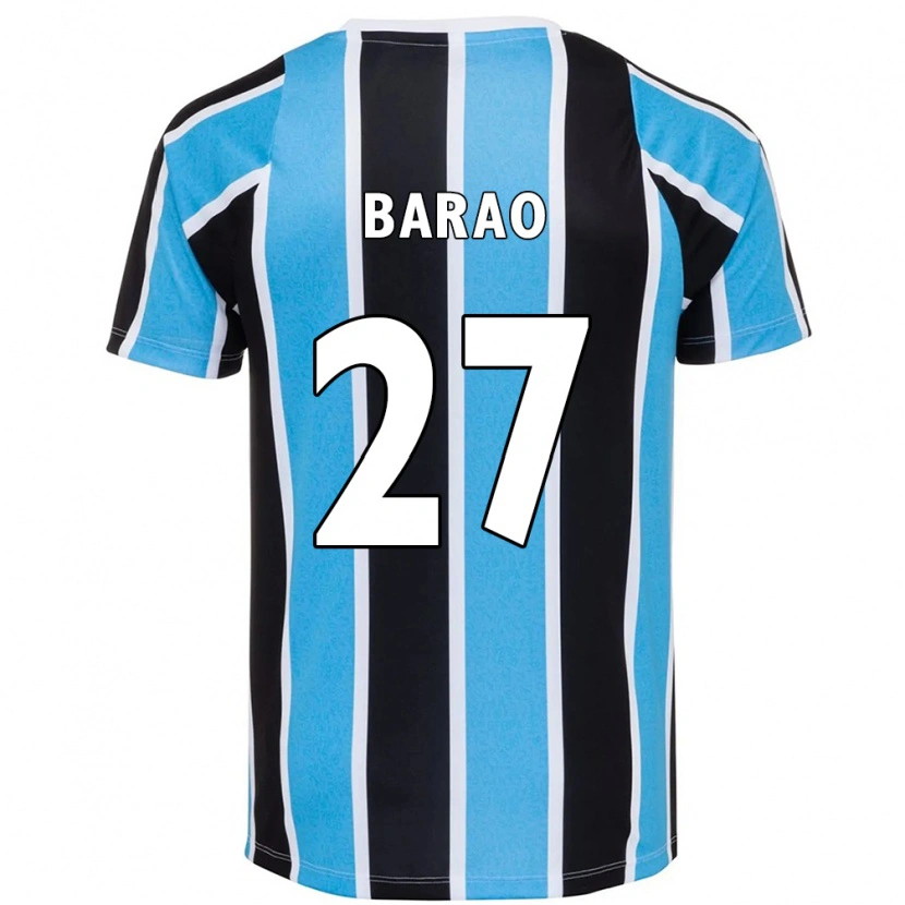 Danxen Niño Camiseta Dani Barão #27 Azul Negro Blanco 1ª Equipación 2025/26 La Camisa