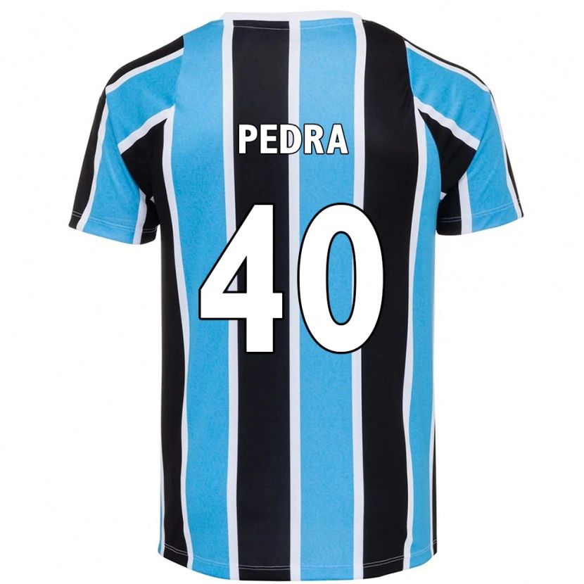 Danxen Niño Camiseta Duda Pedra #40 Blanco Azul 1ª Equipación 2025/26 La Camisa
