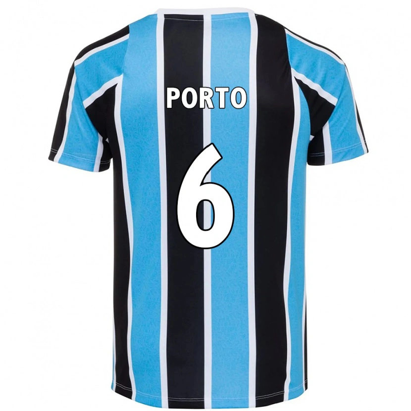 Danxen Niño Camiseta Ana Cristina Villela Porto #6 Azul Negro Blanco 1ª Equipación 2025/26 La Camisa