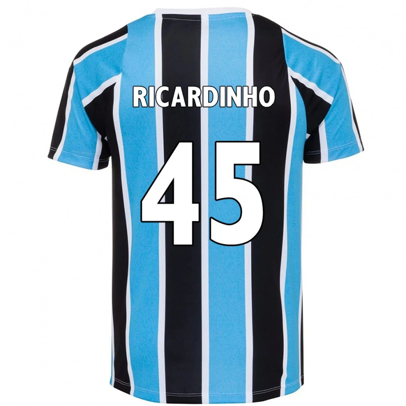 Danxen Niño Camiseta Ricardinho #45 Azul Negro Blanco 1ª Equipación 2025/26 La Camisa