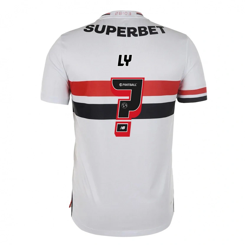Danxen Niño Camiseta Iba Ly #0 Rojo Negro Blanco 1ª Equipación 2025/26 La Camisa