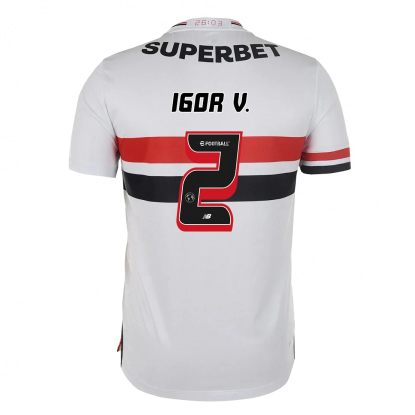Danxen Niño Camiseta Igor Vinícius #2 Negro Rojo 1ª Equipación 2025/26 La Camisa