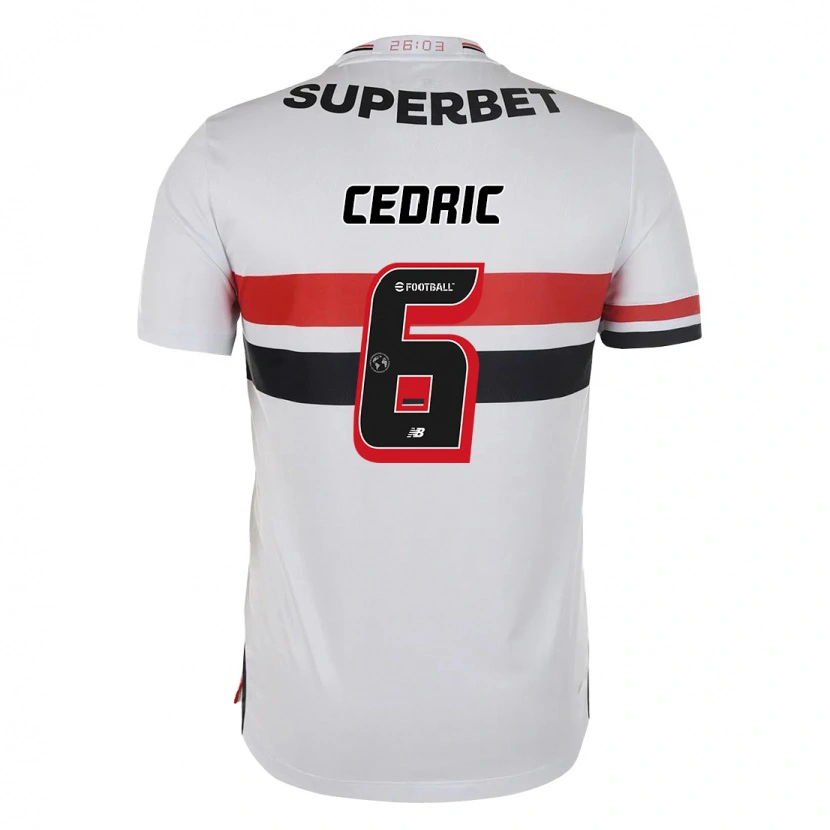 Danxen Niño Camiseta Cédric Soares #6 Negro Rojo 1ª Equipación 2025/26 La Camisa