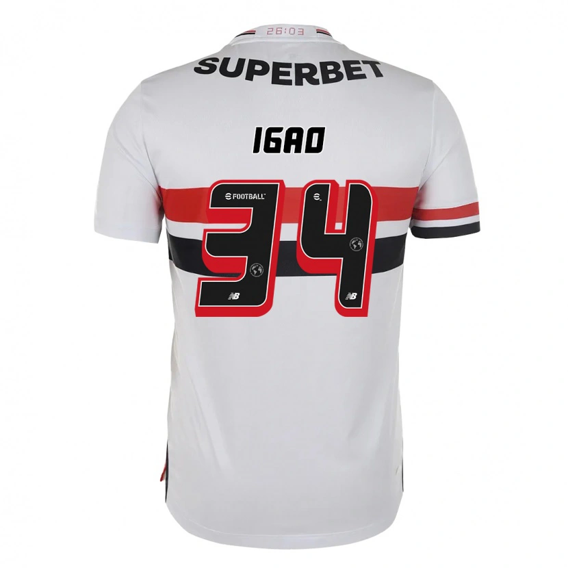 Danxen Niño Camiseta Igão #34 Negro Rojo 1ª Equipación 2025/26 La Camisa