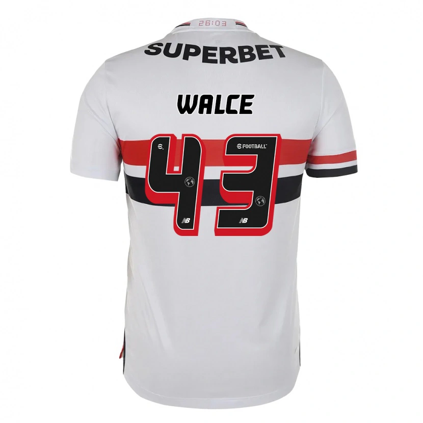 Danxen Niño Camiseta Walce #43 Negro Rojo 1ª Equipación 2025/26 La Camisa