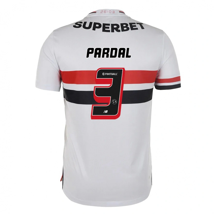 Danxen Niño Camiseta Pardal #3 Negro Rojo 1ª Equipación 2025/26 La Camisa