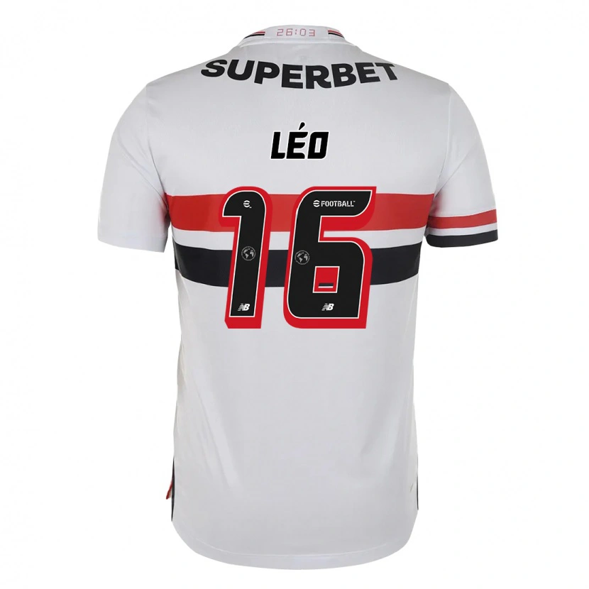Danxen Niño Camiseta Leo #16 Negro Rojo 1ª Equipación 2025/26 La Camisa