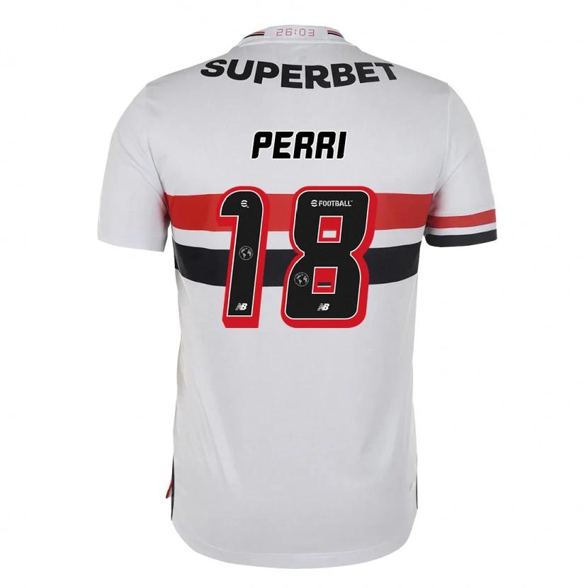 Danxen Niño Camiseta Lucas Perri #18 Negro Rojo 1ª Equipación 2025/26 La Camisa