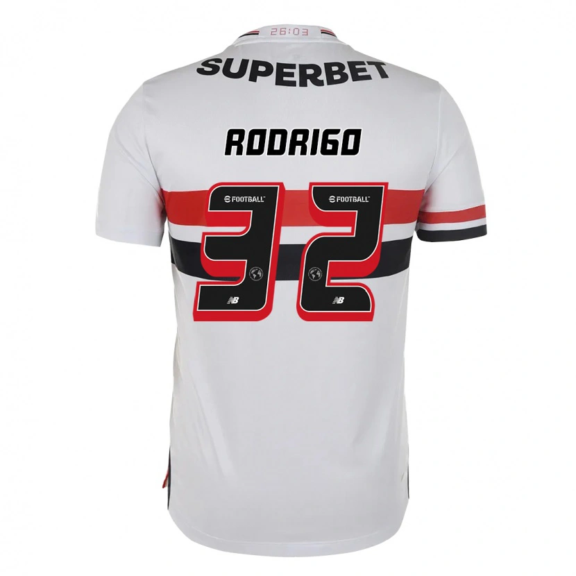 Danxen Niño Camiseta Rodrigo #32 Negro Rojo 1ª Equipación 2025/26 La Camisa