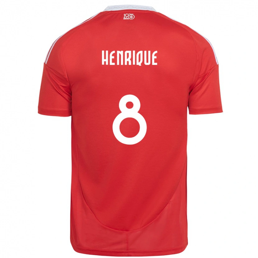 Danxen Niño Camiseta Bruno Henrique #8 Rojo Blanco 1ª Equipación 2025/26 La Camisa